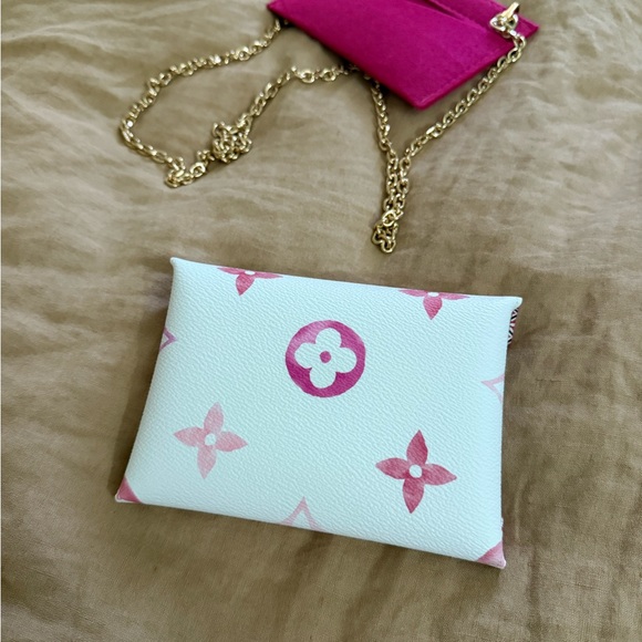 Louis Vuitton by the Pool 2.0 Kirigami Pochette Pouch Medium Pink Watercolor - Picture 4 of 8